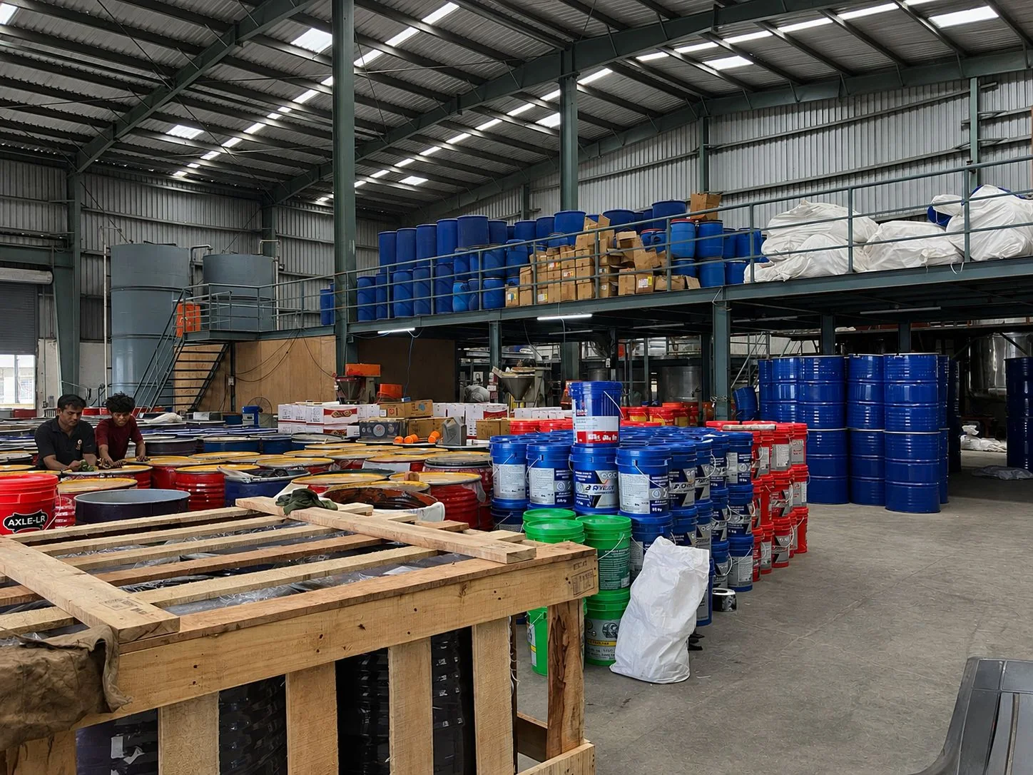 Goldtap warehouse with finished lubricant stock